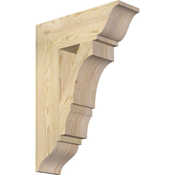 Ekena Millwork Balboa Traditional Rough Sawn Bracket, Douglas Fir, 6"W x 20"D x 28"H BKT06X20X28BOA01RDF - main